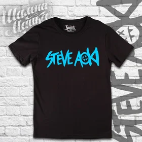 Прикольные футболки: Steve Aoki 1 черная